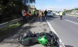 TEM Otoyolu'ndaki kazada motosiklet sürücüsü hayatını kaybetti