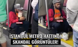 İstanbul metro hattında skandal görüntüler! Herkesin içinde uyuşturucu kullandı