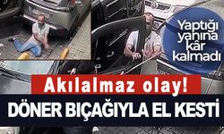 İstanbul'un orta yerinde akılalmaz olay! Döner bıçağıyla el kesti
