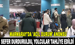 Marmaray'da 'acil durum' anonsu: Sefer durduruldu!