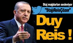 Staj mağdurları Cumhurbaşkanı Erdoğan'a sesleniyor! "StajıReisÇözer"