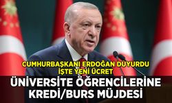 Erdoğan duyurdu: Öğrencilere kredi/burs müjdesi