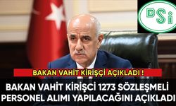 Bakan Kirişçi DSİ 1273 personel alımı yapılacağını açıkladı!