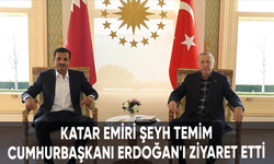 Katar Emiri Şeyh Temim, Cumhurbaşkanı Erdoğan'ı ziyaret etti