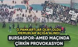 Bursaspor - Amedspor maçında provokasyon: Beyaz Toros ve Yeşil'le çirkin mesaj
