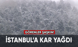 İstanbul'a kar yağdı! Görenler şaşkın...