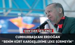 Cumhurbaşkanı Erdoğan: Benim kürt kardeşlerime leke sürmeyin