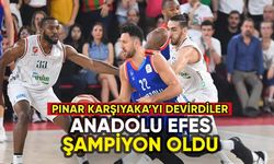 Anadolu Efes Pınar Karşıyaka'yı devirip şampiyon oldu