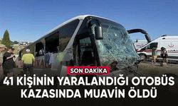 41 kişinin yaralandığı otobüs kazasında muavin öldü