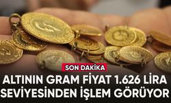 Altının gram fiyatı 1.626 lira seviyesinden işlem görüyor