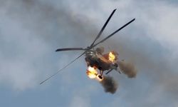 Erbil'de askeri helikopter düştü