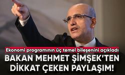 Bakan Mehmet Şimşek, ekonomi programının üç temel bileşenini açıkladı