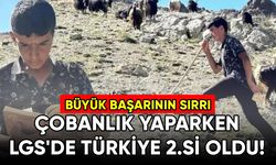 Çobanlık yaparken LGS'de Türkiye 2.si oldu! Başarısının sırrını tek tek açıkladı