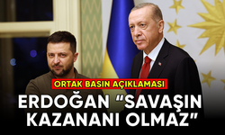 Cumhurbaşkanı Erdoğan ile Ukrayna Devlet Lideri Zelenskiy ortak basın açıklaması düzenledi.