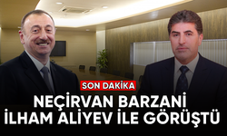 Neçirvan Barzani ile İlham Aliyev bir araya geldi