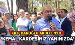 Kılıçdaroğlu Akbelen'de: 'Kemal kardeşiniz yanınızda'