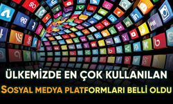 Türkiye'de en çok kullanılan sosyal medya plartfomları belli oldu