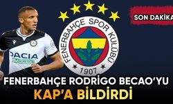 Fenerbahçe yeni transferini KAP'a bildirdi