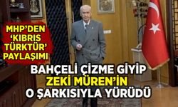 MHP'den Kıbrıs paylaşımı: Devlet Bahçeli çizme giyip Zeki Müren'in o şarkısıyla yürüdü!