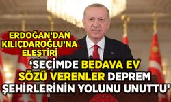 Erdoğan'dan Kılıçdaroğlu'na tepki: 'Bedava ev sözü verenler deprem şehirlerinin yolunu unuttu'