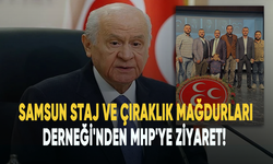 Samsun Staj ve Çıraklık Mağdurları Derneği'nden MHP'ye ziyaret!