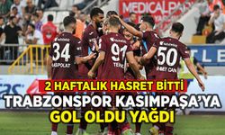 Trabzonspor Kasımpaşa'ya gol oldu yağdı
