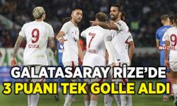 Galatasaray Çaykur Rizespor'u tek golle geçti