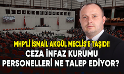 MHP'li Akgül, Ceza İnfaz Kurumu personellerinin taleplerini Meclis'e taşıdı!