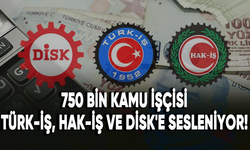 750 bin kamu işçisi TÜRK-İŞ, HAK-İŞ ve DİSK'e sesleniyor!