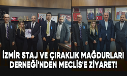 İzmir Staj ve Çıraklık Mağdurları Derneği'nden destek talebiyle Meclis'e ziyaret!
