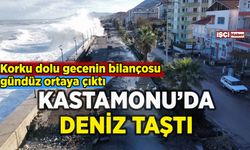 Kastamonu'da uykusuz gece: Deniz taştı, evleri su bastı