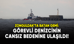 Zonguldak'ta batan gemi: Görevli denizcinin cansız bedenine ulaşıldı!