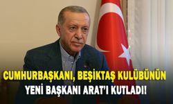 Cumhurbaşkanı, Beşiktaş Kulübünün yeni başkanı Arat'ı kutladı!