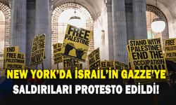 New York'da İsrail'in Gazze'ye saldırıları protesto edildi!