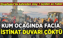 Diyarbakır'da facia! İstinat duvarı çöktü: 1 işçiden acı haber