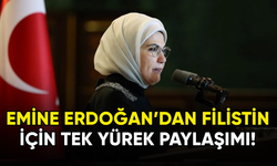 Emine Erdoğan'dan "Filistin İçin Tek Yürek" paylaşımı!