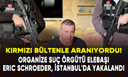 Organize suç örgütü elebaşı Eric Schroeder, İstanbul'da yakalandı