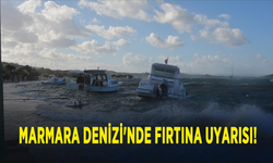 Marmara Denizi'nde fırtına uyarısı!