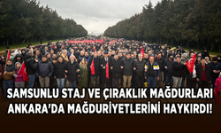 Samsunlu staj ve çıraklık mağdurları Ankara'da mağduriyetlerini haykırdı