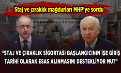 Staj ve çıraklık mağdurları MHP'ye sordu