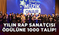 Yılın rap sanatçısı ödülüne 1000 talip!