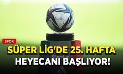 Süper Lig'de 25. hafta heyecanı başlıyor!