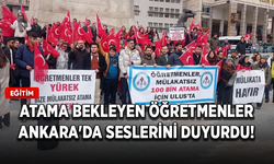 Atama bekleyen öğretmenler Ankara'da seslerini duyurdu!