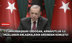 Cumhurbaşkanı Erdoğan: Arnavutluk'un mazlum Filistin halkıyla dayanışması çok önemli