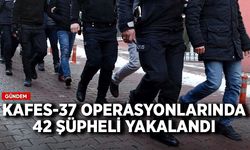 Kafes-37 operasyonlarında 42 şüpheli yakalandı