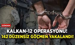 Kalkan-12 operasyonu! 142 düzensiz göçmen yakalandı