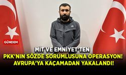 MİT ve Emniyet'ten PKK'nın sözde sorumlusuna operasyon! Avrupa'ya kaçamadan yakalandı