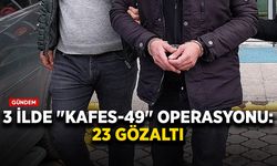 3 ilde "Kafes-49" operasyonu: 23 gözaltı