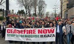 İstanbul'da binlerce kişi İsrail’in Gazze saldırılarını protesto etti