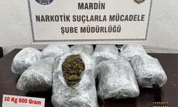 Mardin'de bir araçtan 10 kilo 600 gram uyuşturucu madde ele geçirildi